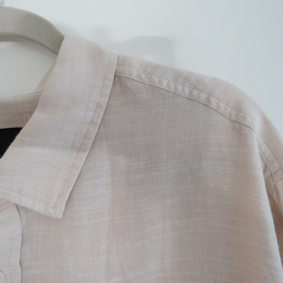 RAILS Wyatt 100% Cotton Gauzy Shirt in Hummus Minimalist - Men's Size M - Picture 6 of 15